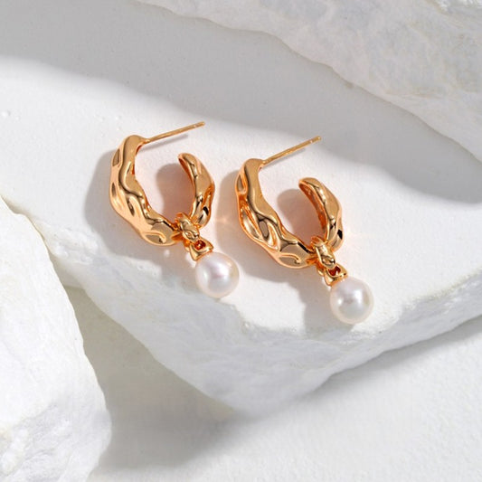 Pearl Pendant Earrings Ⅲ