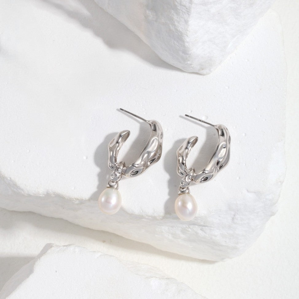 Pearl Pendant Earrings Ⅲ
