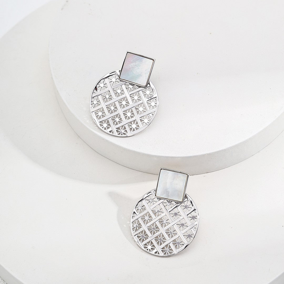 Shell Inlaid Earrings