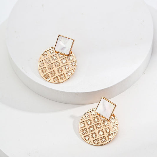 Shell Inlaid Earrings