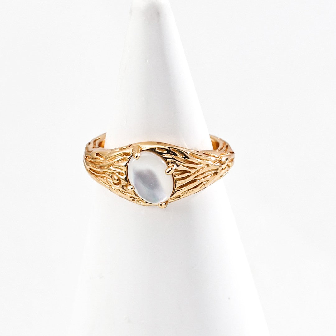 Shell Inlaid Ring