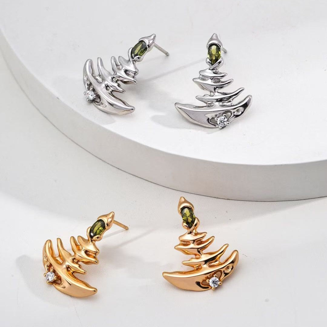 Water Ripple Shaped Earrings