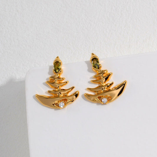 Water Ripple Shaped Earrings