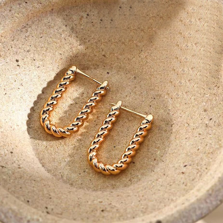 U Shaped Simple Earrings