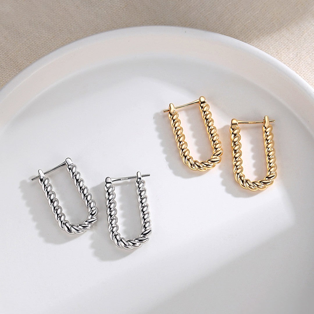 U Shaped Simple Earrings