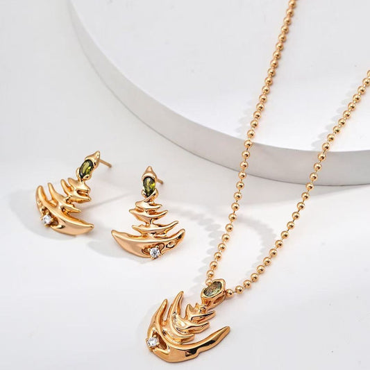 Water Ripple Shaped Jewelry Set