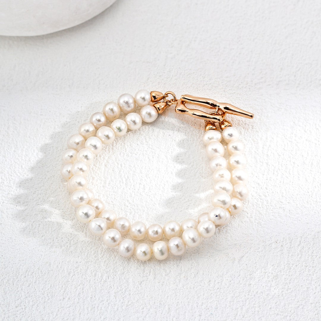 Double Layer Pearl Bracelet