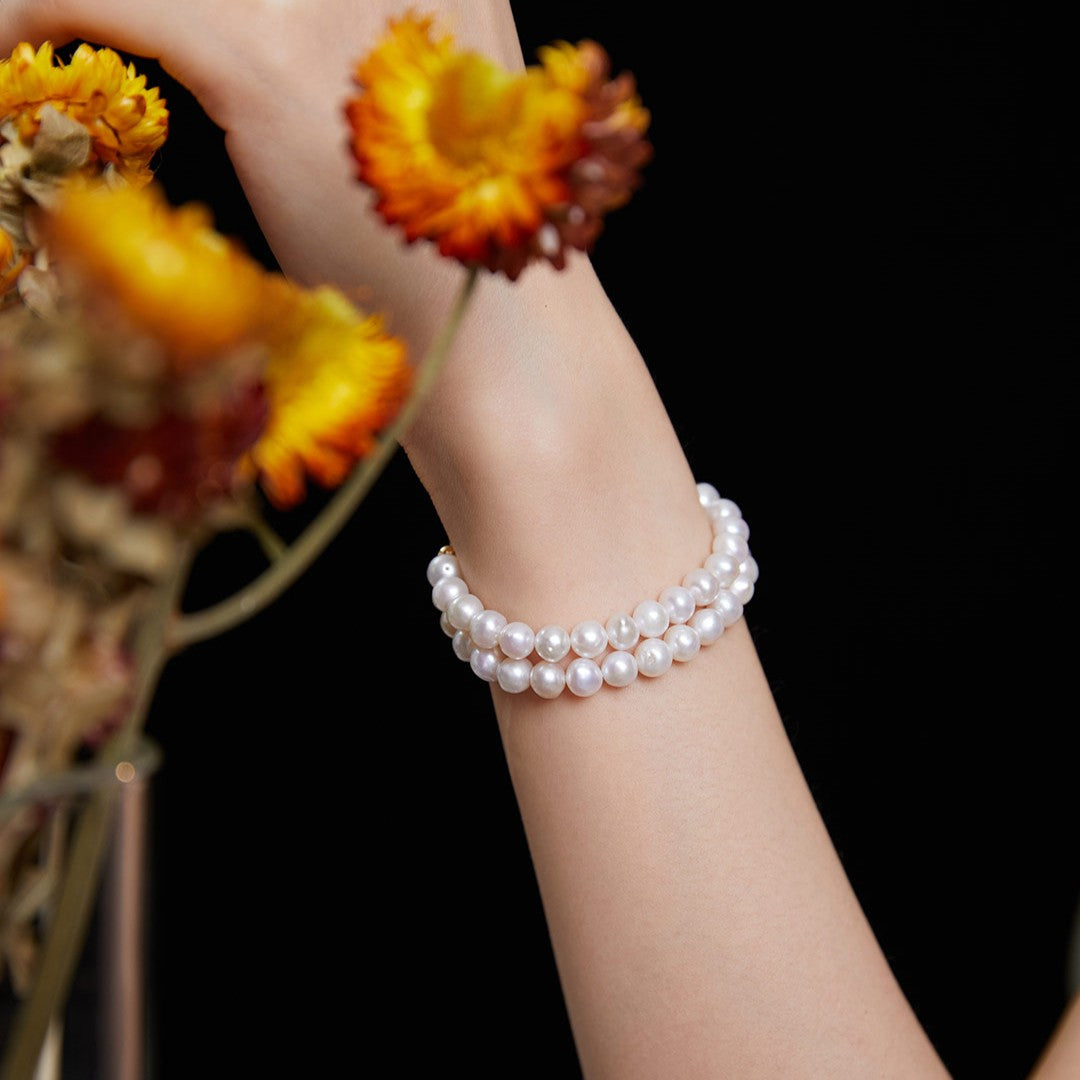 Double Layer Pearl Bracelet