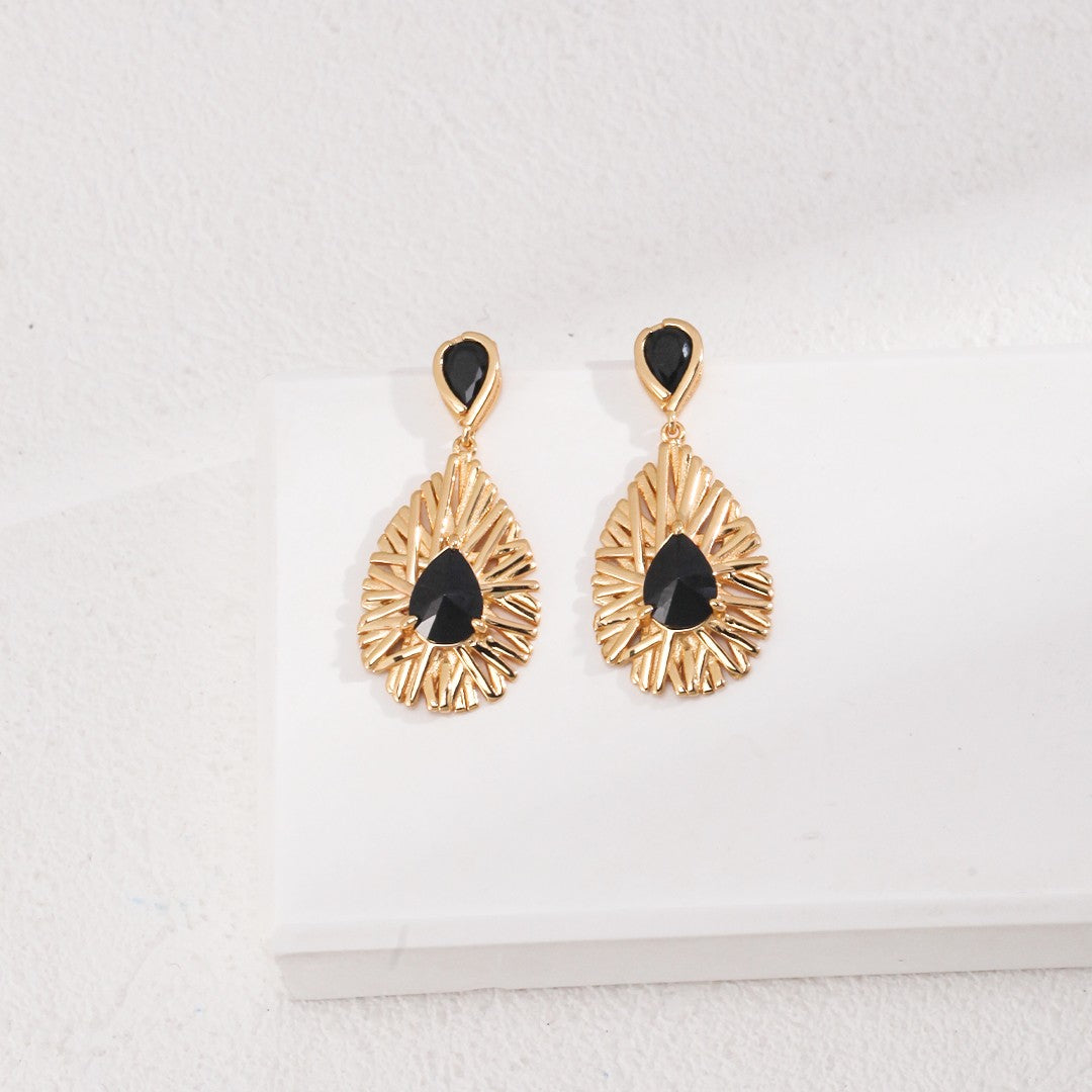 Black Zircon Jewelry Set