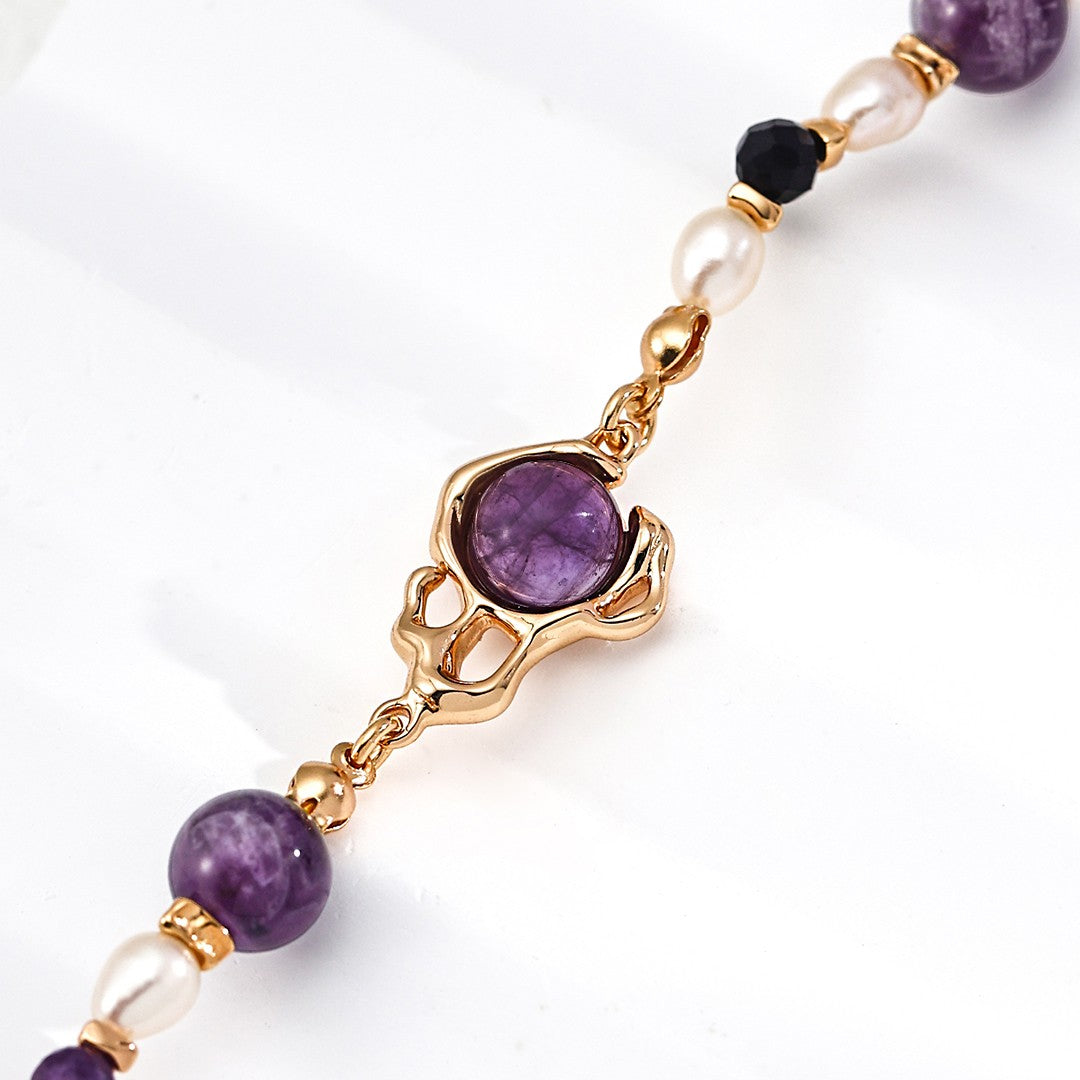 Amethyst&Pearl Bracelet