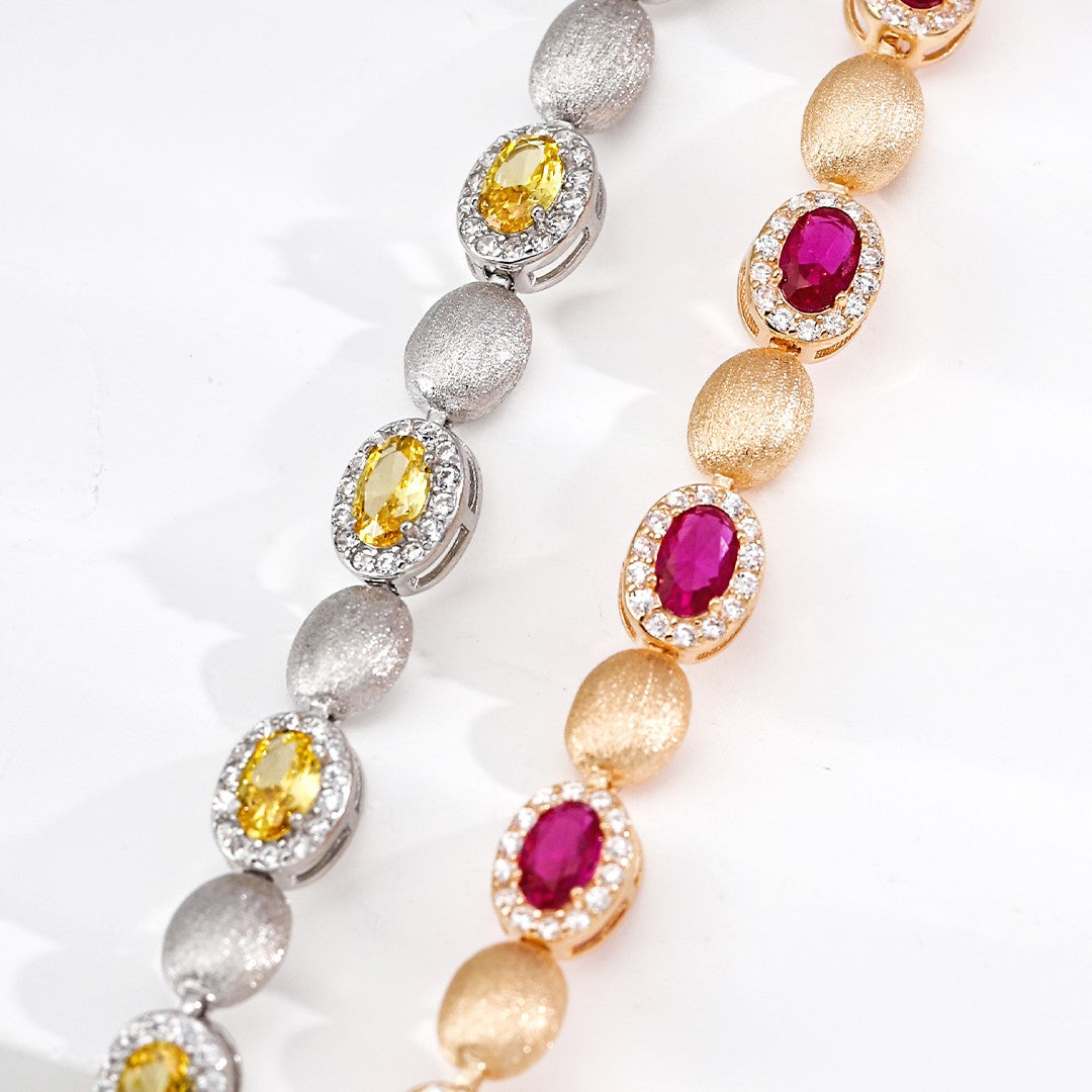 Synthetic Zircon Bracelet