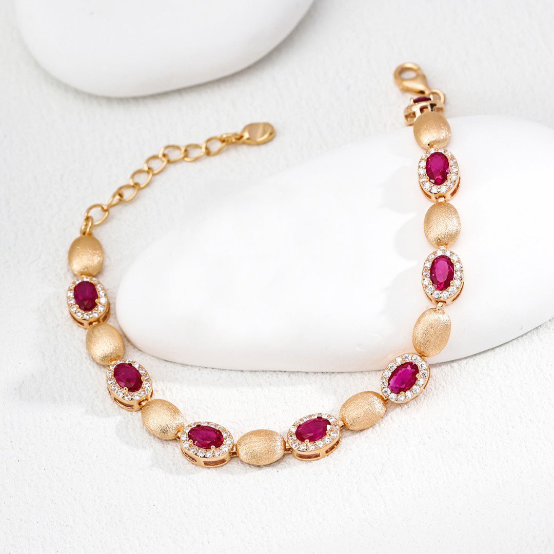 Synthetic Zircon Bracelet