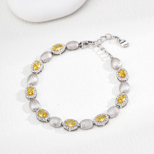 Synthetic Zircon Bracelet