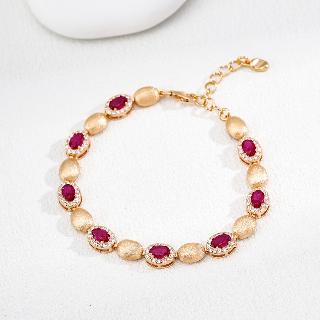 Synthetic Zircon Bracelet