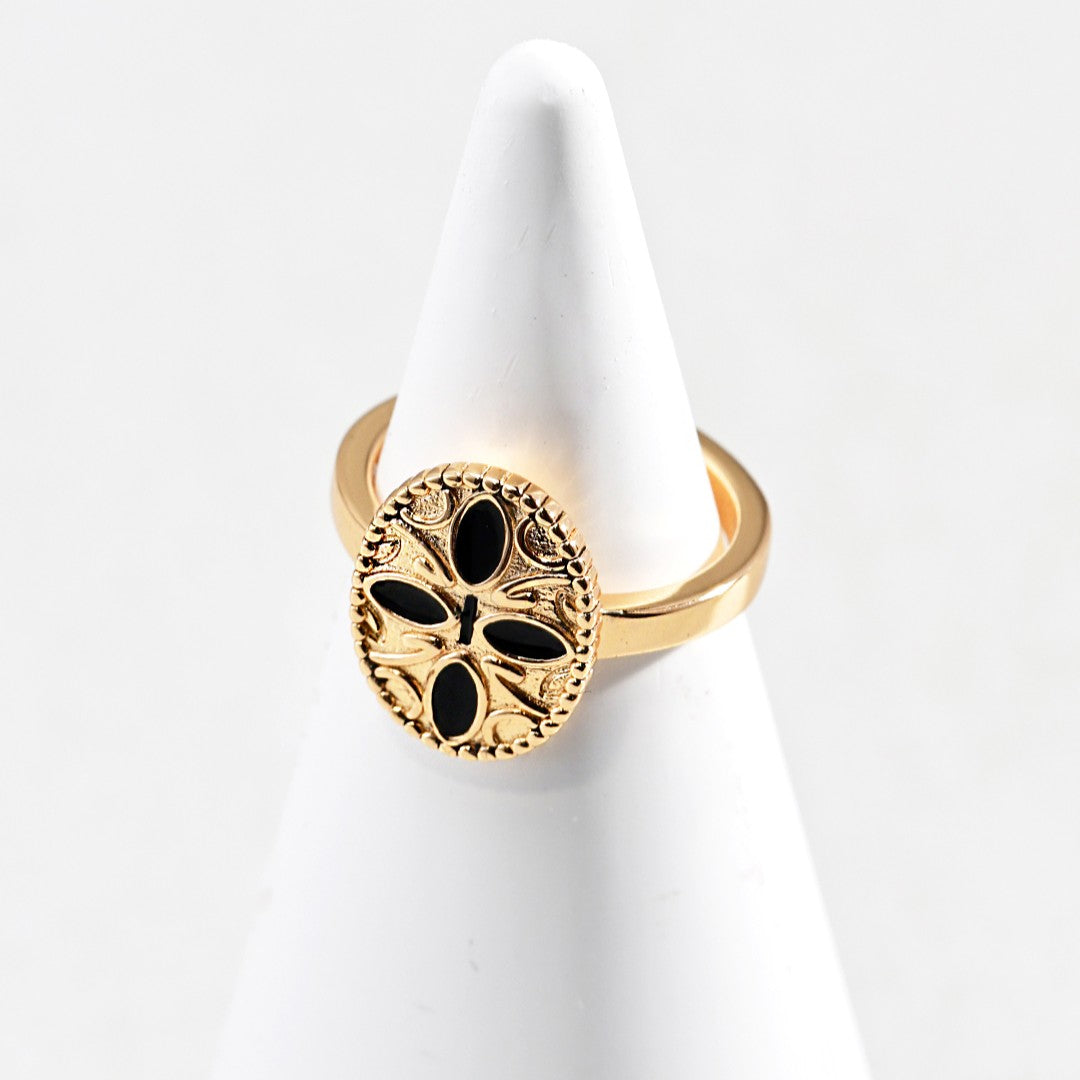 Black Enamel Ring Ⅲ