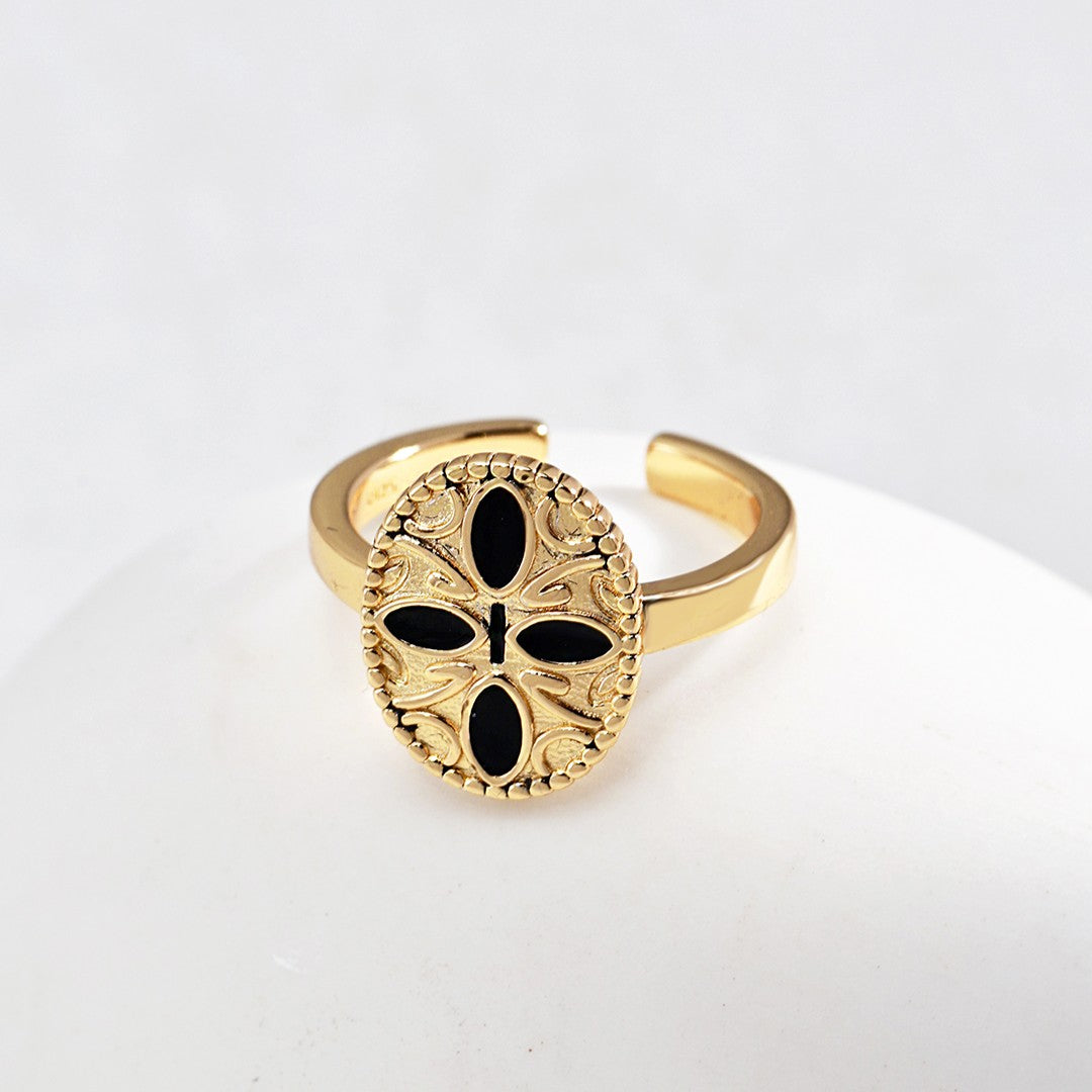 Black Enamel Ring Ⅲ