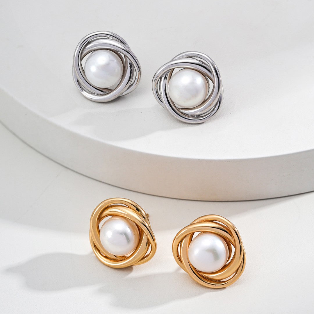 Pearl Stud Earrings Ⅱ