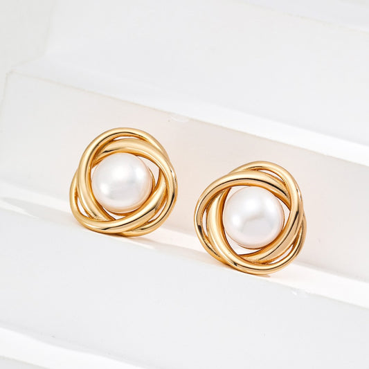 Pearl Stud Earrings Ⅱ