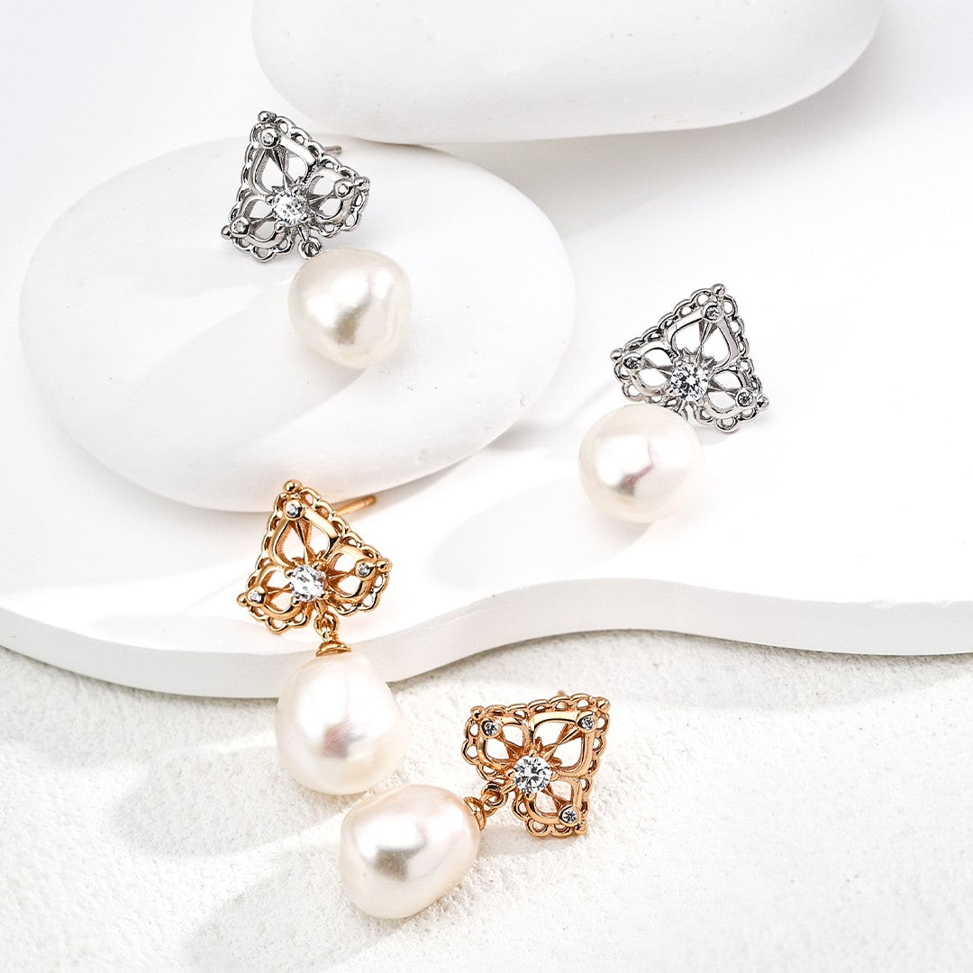 Pearl Pendant Earrings Ⅷ