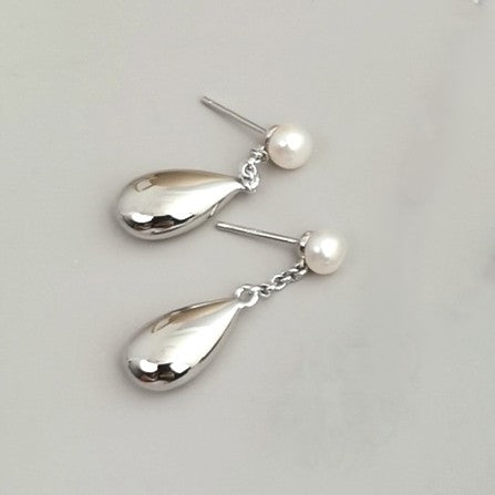 Water Droplet Shaped  Pendant Earrings