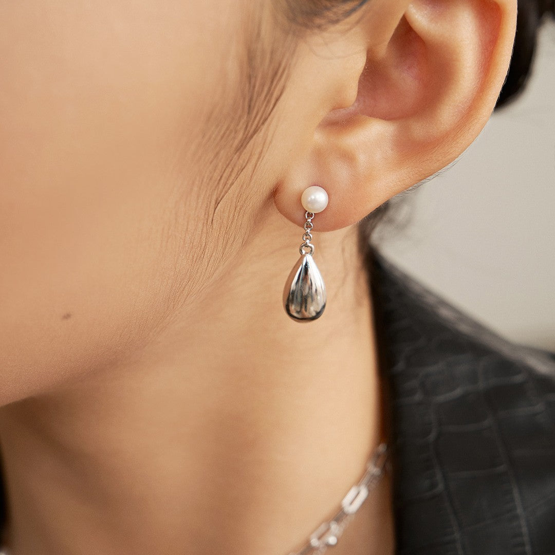 Water Droplet Shaped  Pendant Earrings