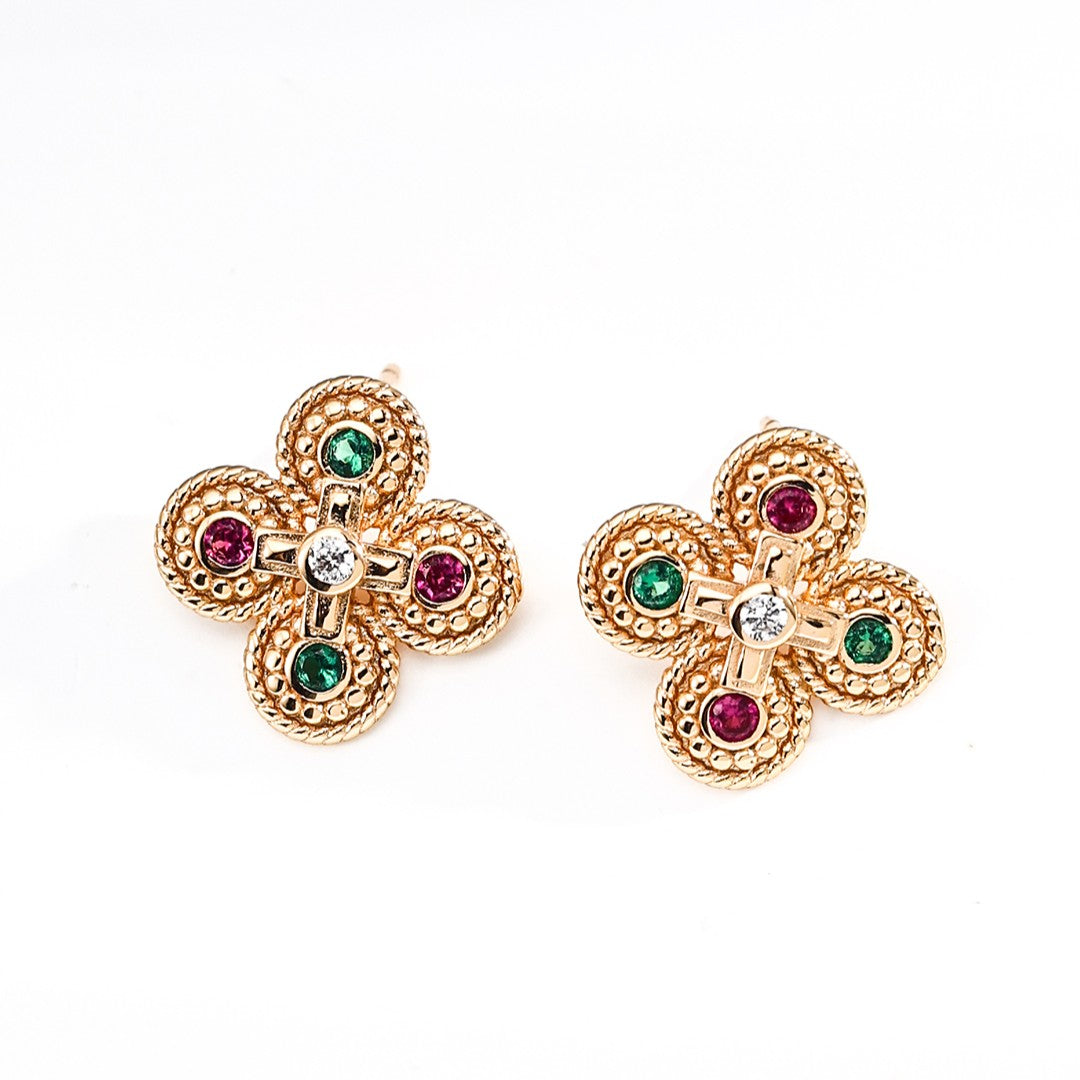Multicolor Zircon Jewelry Set