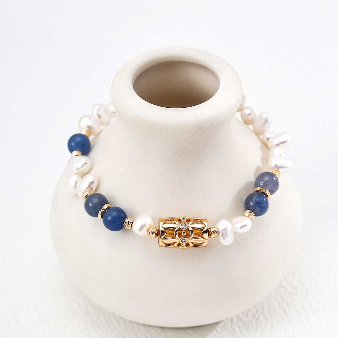 Aventurine&Pearl Bracelet
