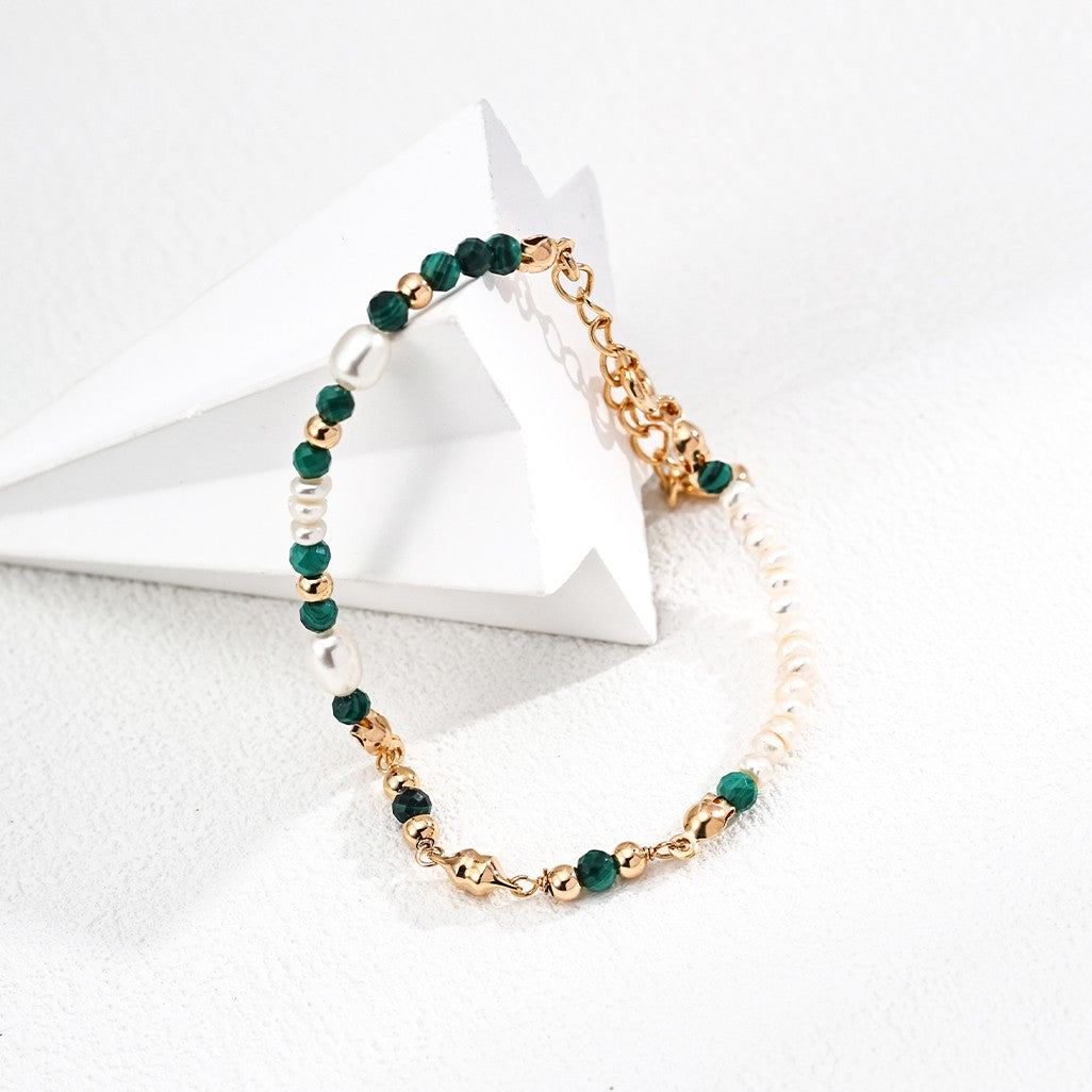 Pearl&Malachite Bracelet Ⅲ