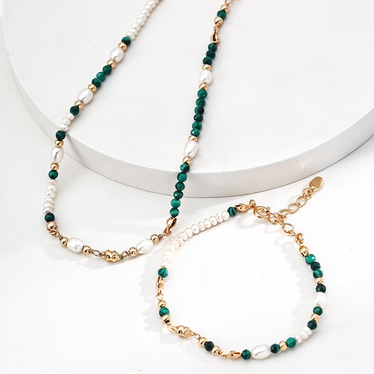Malachite&Pearl Jewelry Set Ⅱ