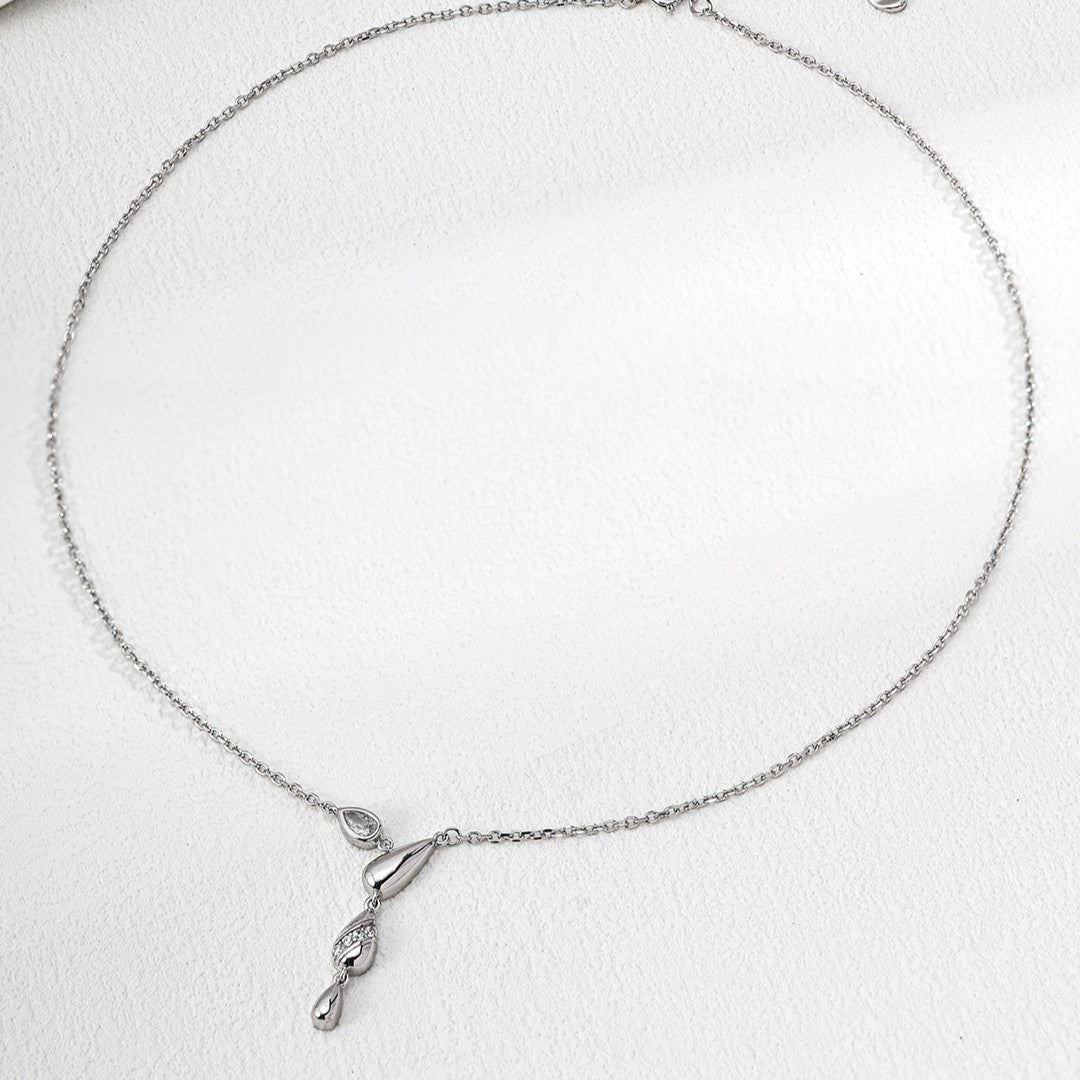Water Droplet Pendant necklace