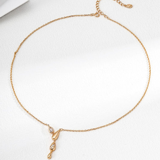 Water Droplet Pendant necklace