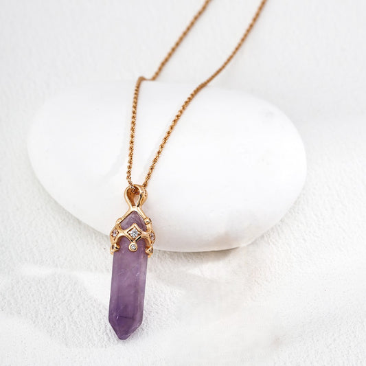 Amethyst Pendant Necklace