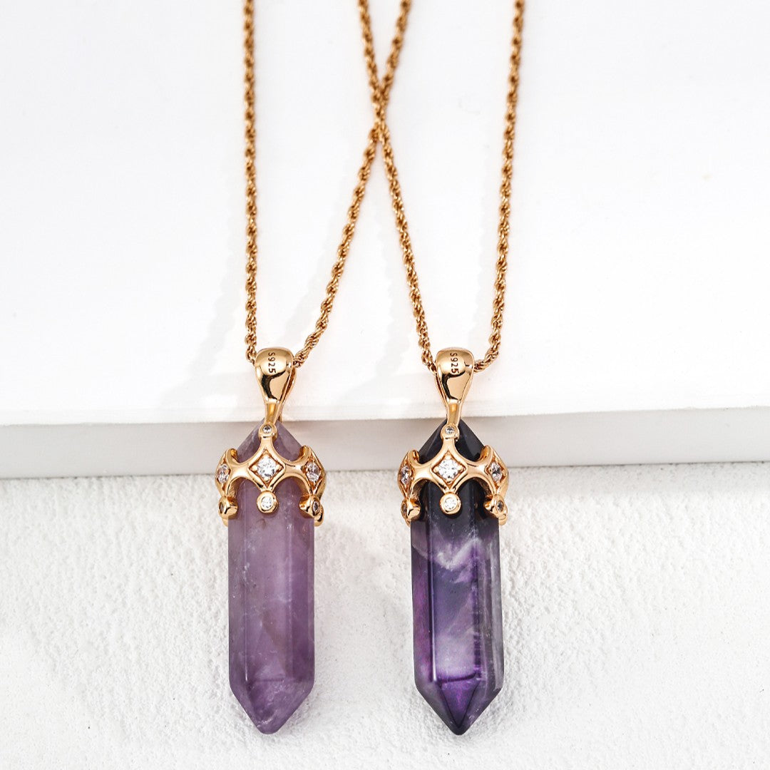 Amethyst Pendant Necklace