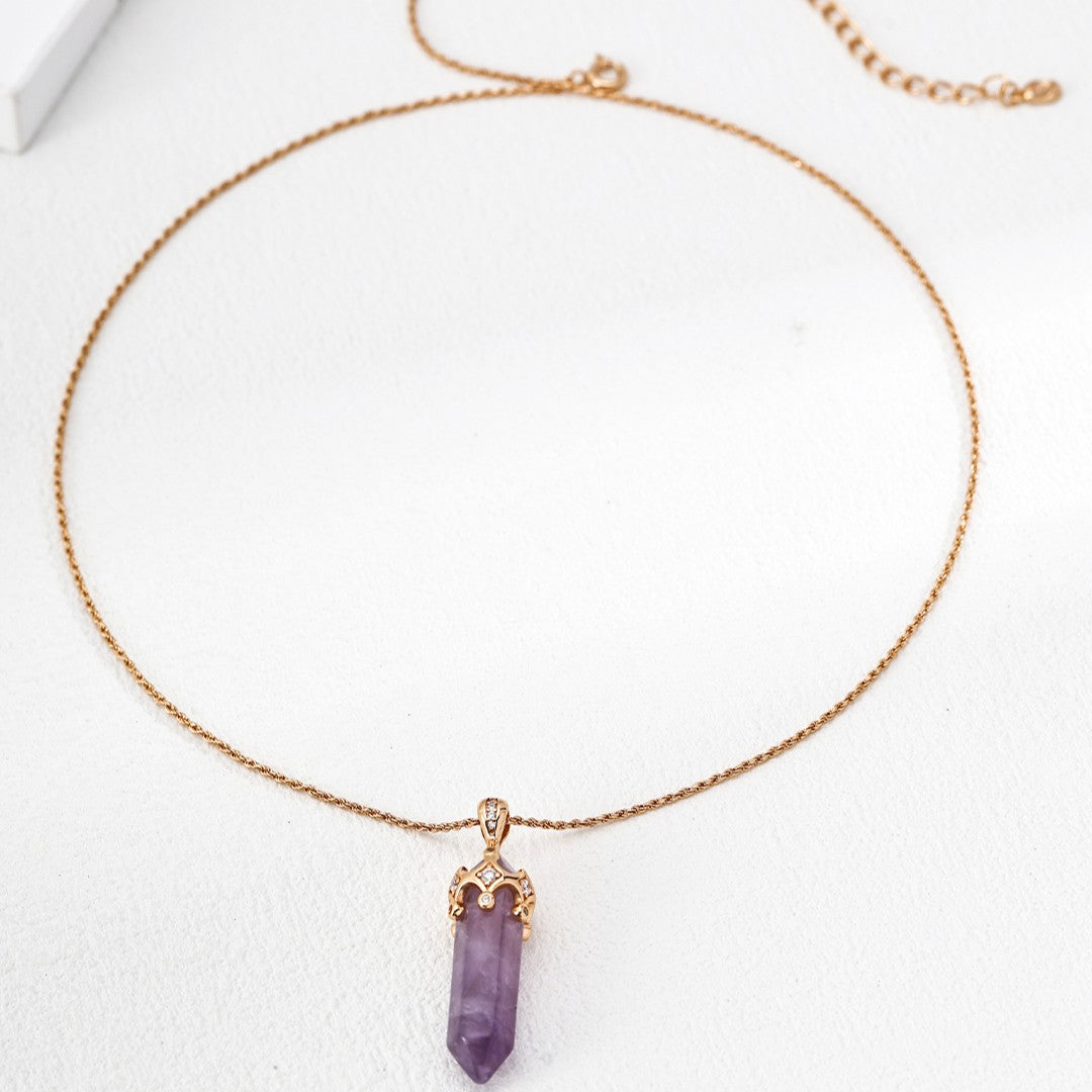 Amethyst Pendant Necklace