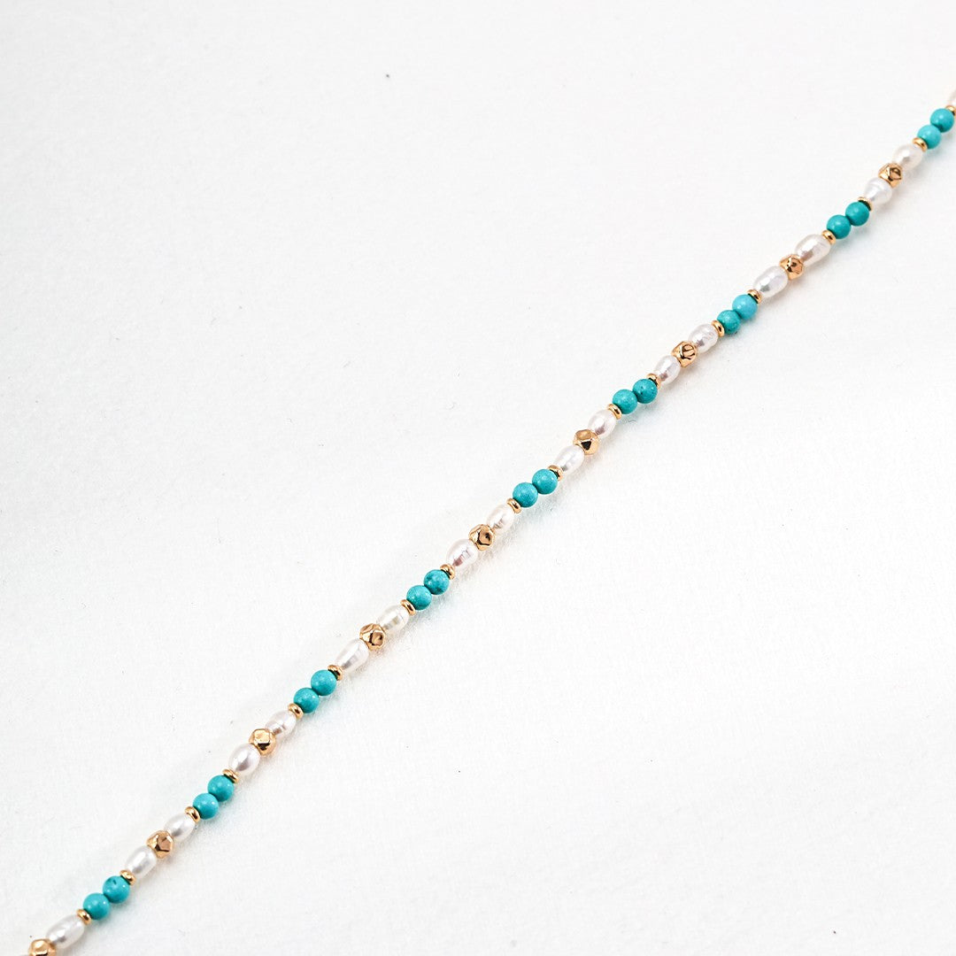 Turquoise&Pearl Necklace