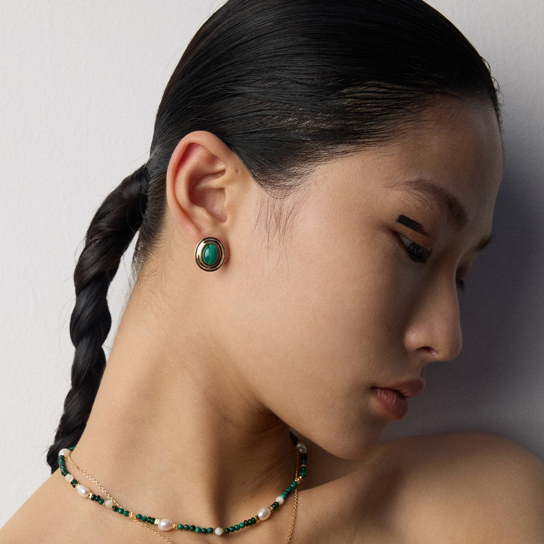 Malachite Earrings Ⅲ