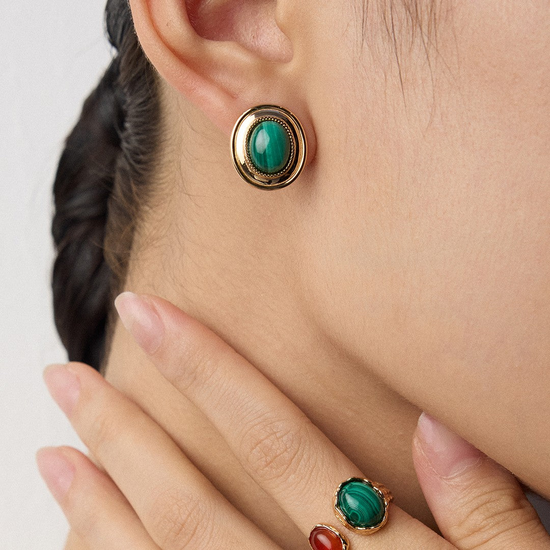 Malachite Earrings Ⅲ