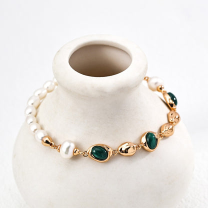 Pearl＆Malachite Bracelet Ⅱ