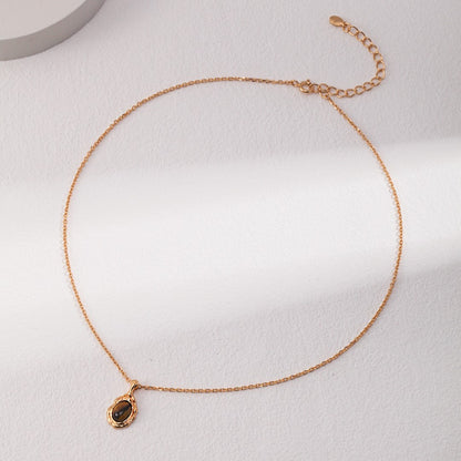 Tiger-Eye Stone Pendant Necklace Ⅰ