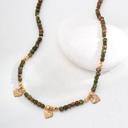 Shoushan Stone＆Vintage Necklace