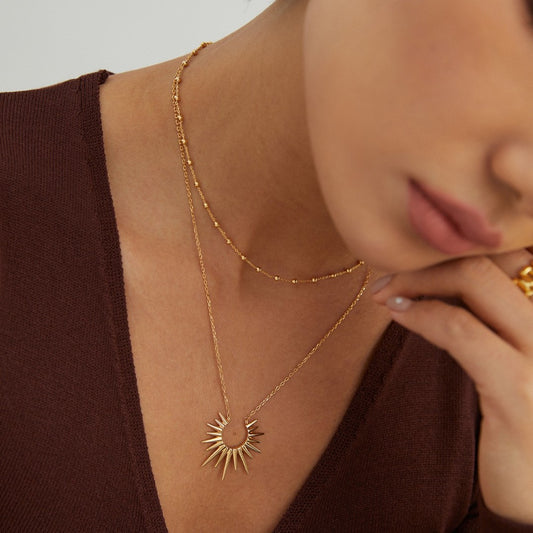 Sunburst Shaped Necklace