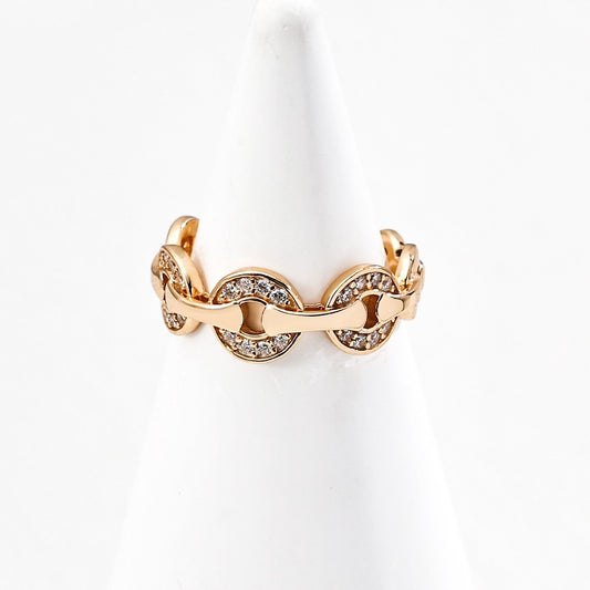 Circular Zircon Ring