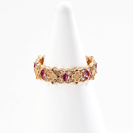 Engraved Zircon Ring Ⅲ