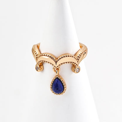 Lapis Lazuli Crown Ring