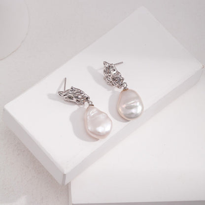 Baroque＆Pearl Earrings