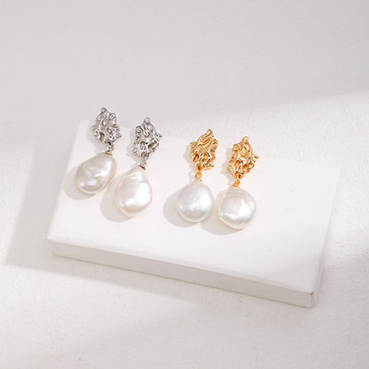 Baroque＆Pearl Earrings