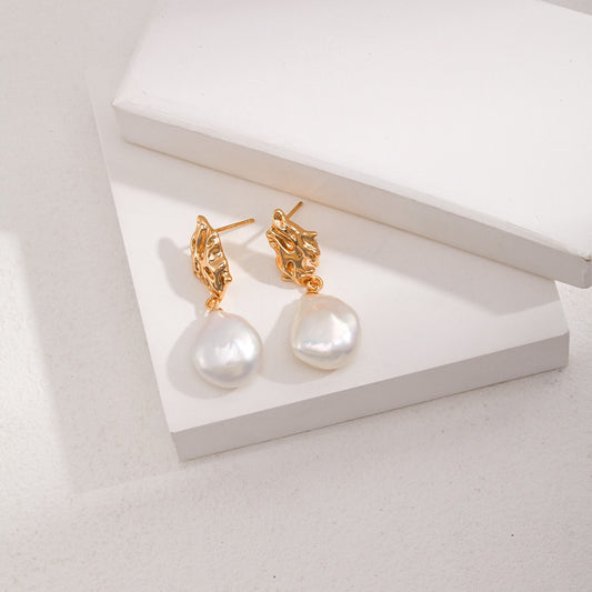 Baroque＆Pearl Earrings
