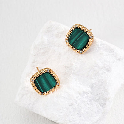 Malachite Earrings Ⅰ