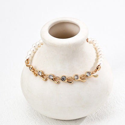 Pearl＆Zircon Bracelet