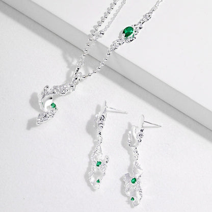 Zircon Inaid Jewelry Set